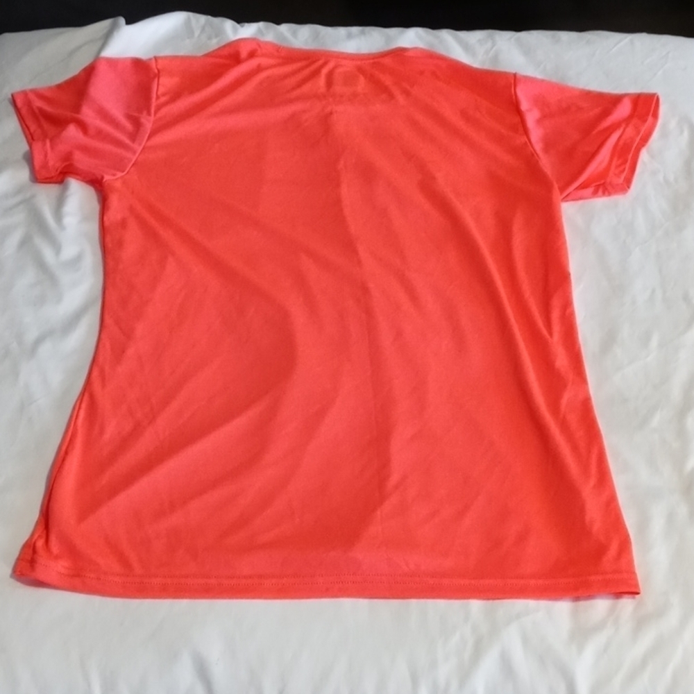 A4 womans neon pinkish orange  2xl t shirt - Picture 4 of 6